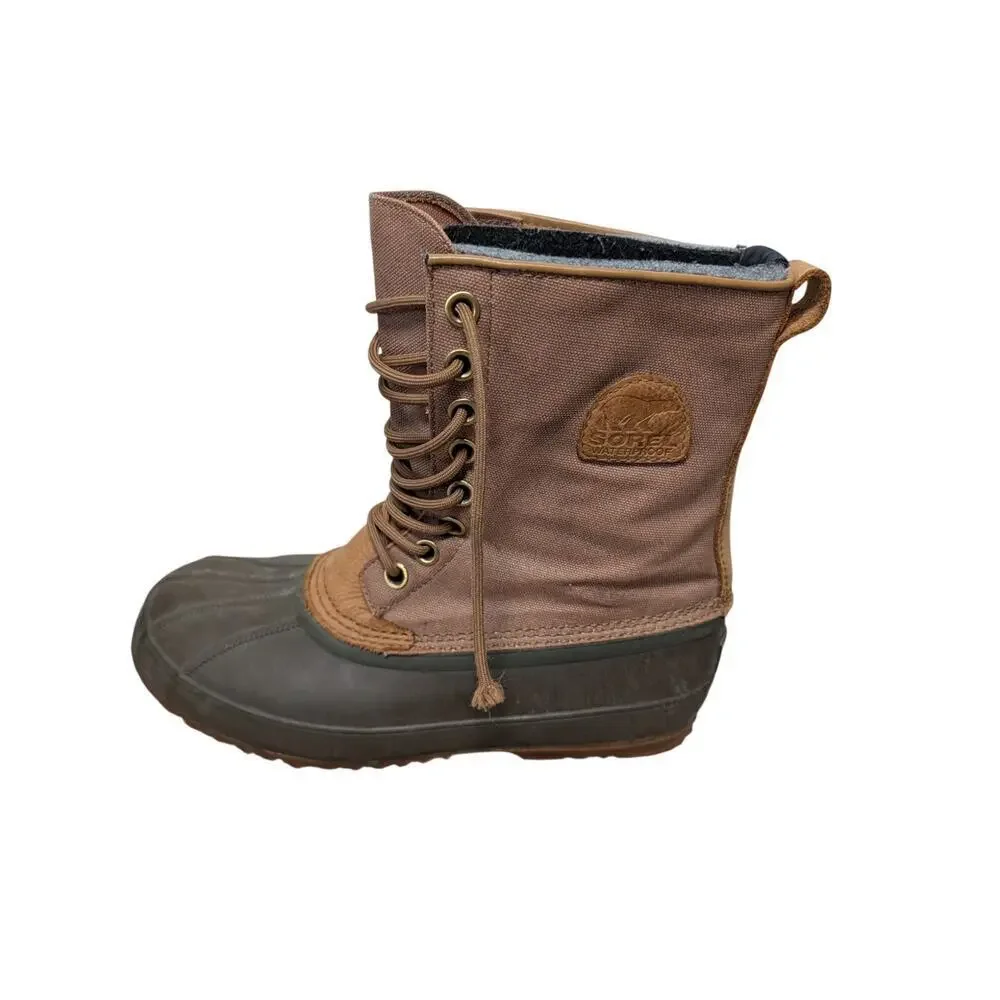 SOREL Mens Duck winter/waterproof boots, Mens 10.5; Removable liners;  WARM
